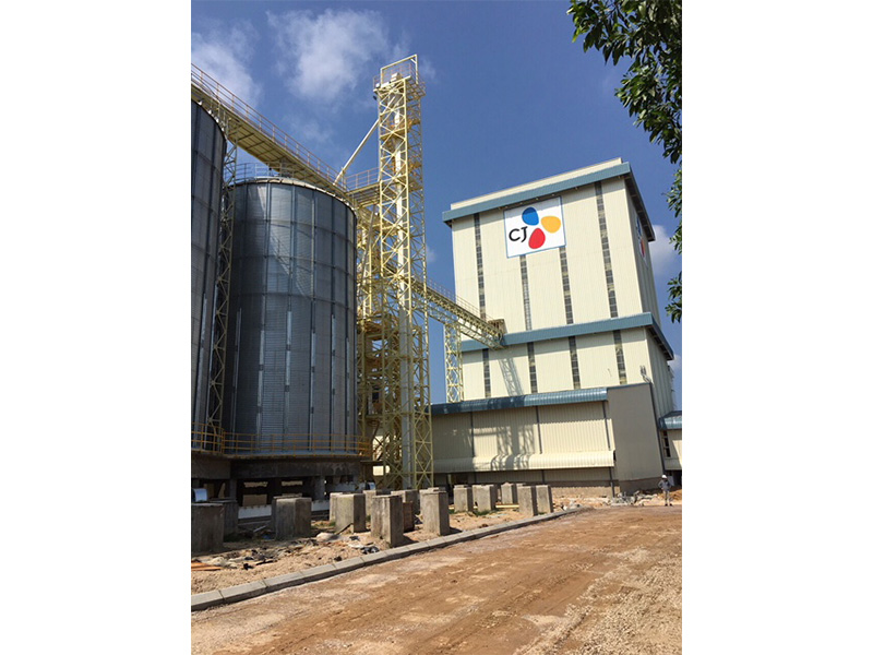 Construction of CJ-VINA Binh Dinh cattle feed system
